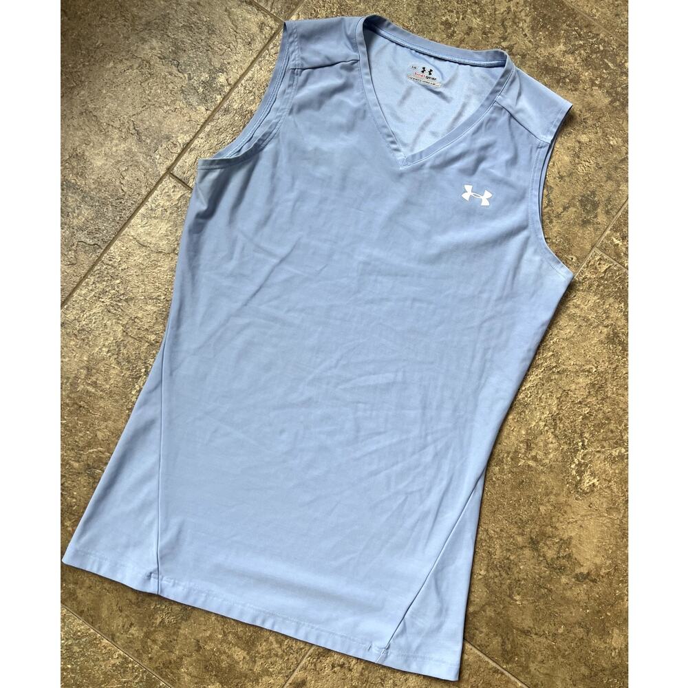 Under Armour Heat Gear V-neck Athletic Tank Top, Women's size Lg